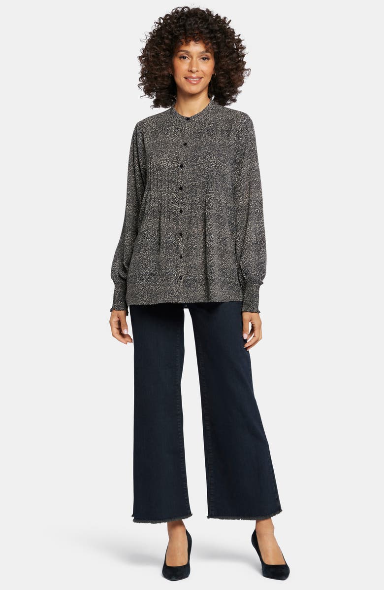 NYDJ Pleated Peasant Blouse, Alternate, color, Meadowlark