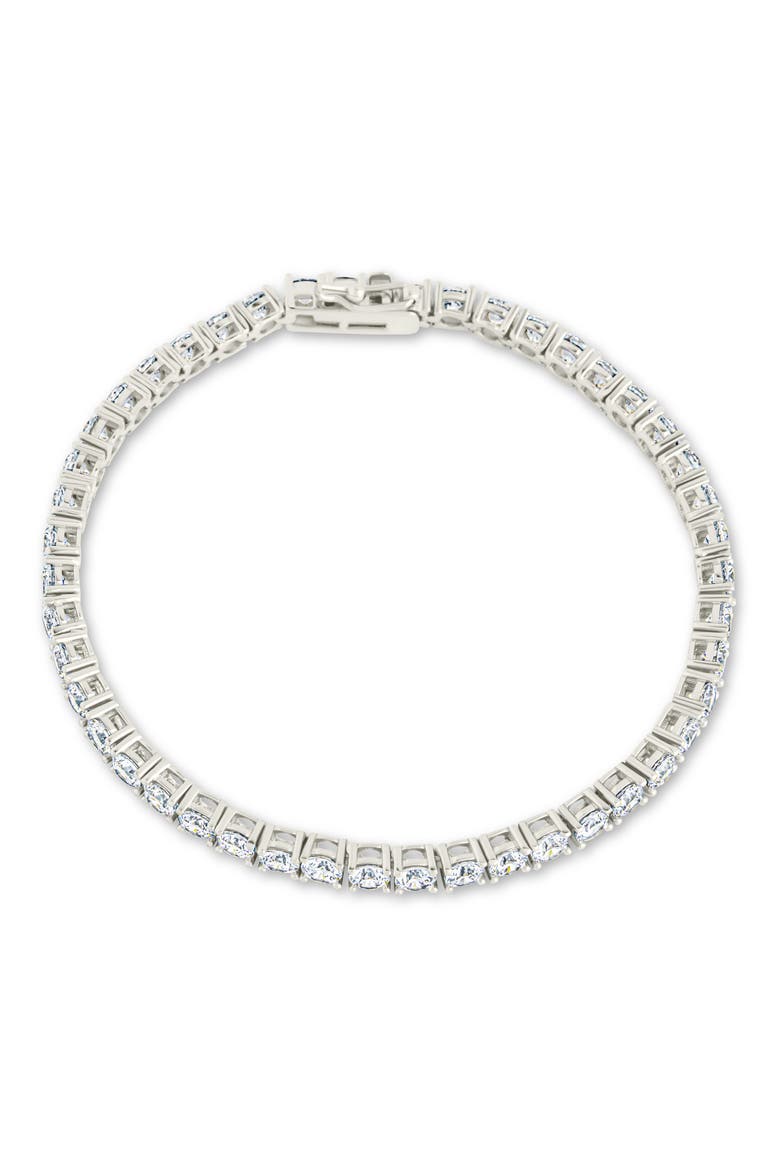 Jadon Cubic Zirconia Tennis Bracelet, Main, color, SILVER