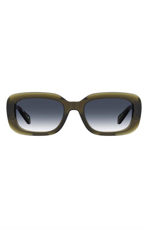 54mm Gradient Rectangular Sunglasses