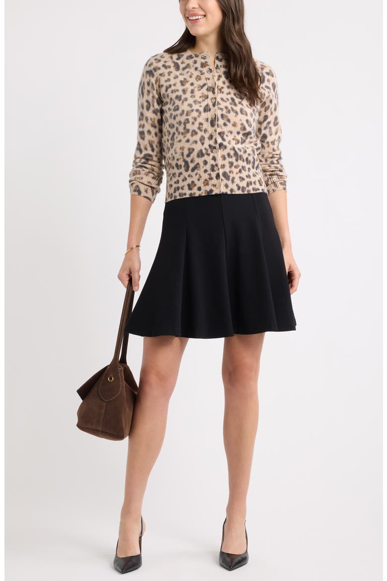 Ponte Miniskirt, Alternate, color, BLACK