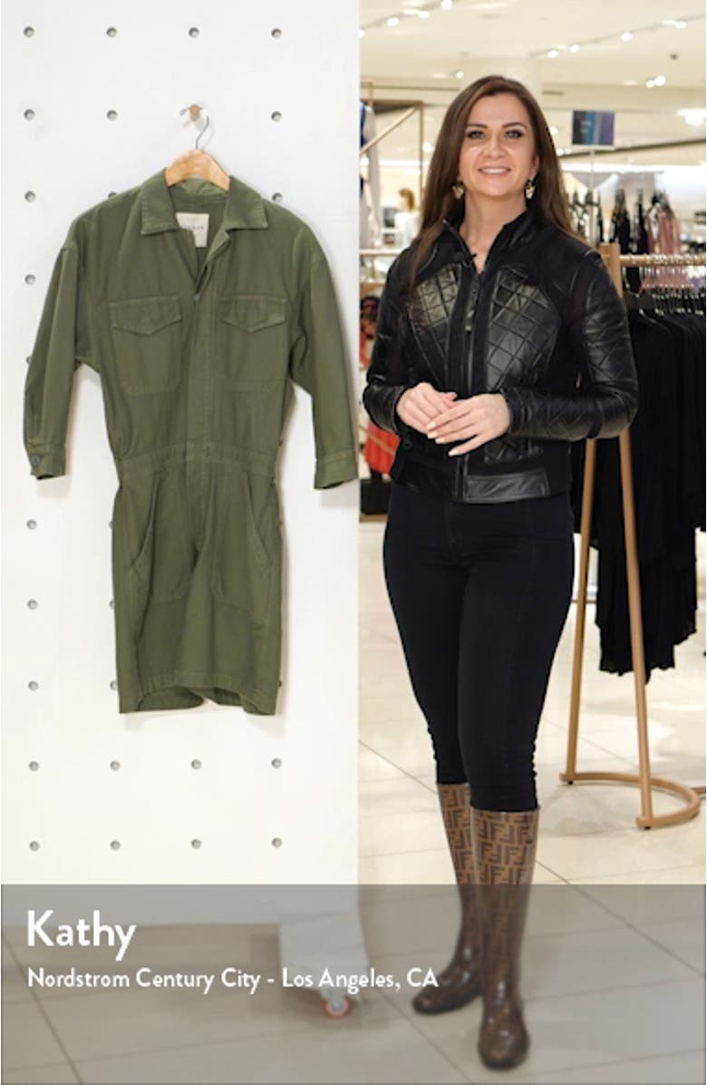 Marta Utility Cotton Romper, sales video thumbnail