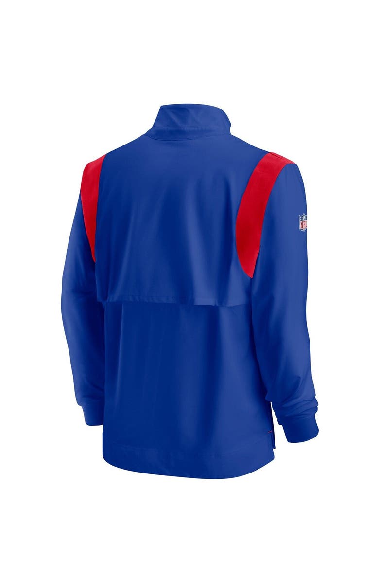 Nike Men's Nike Royal Buffalo Bills 2021 Sideline Coaches Repel Quarter-Zip Jacket, Alternate, color, 