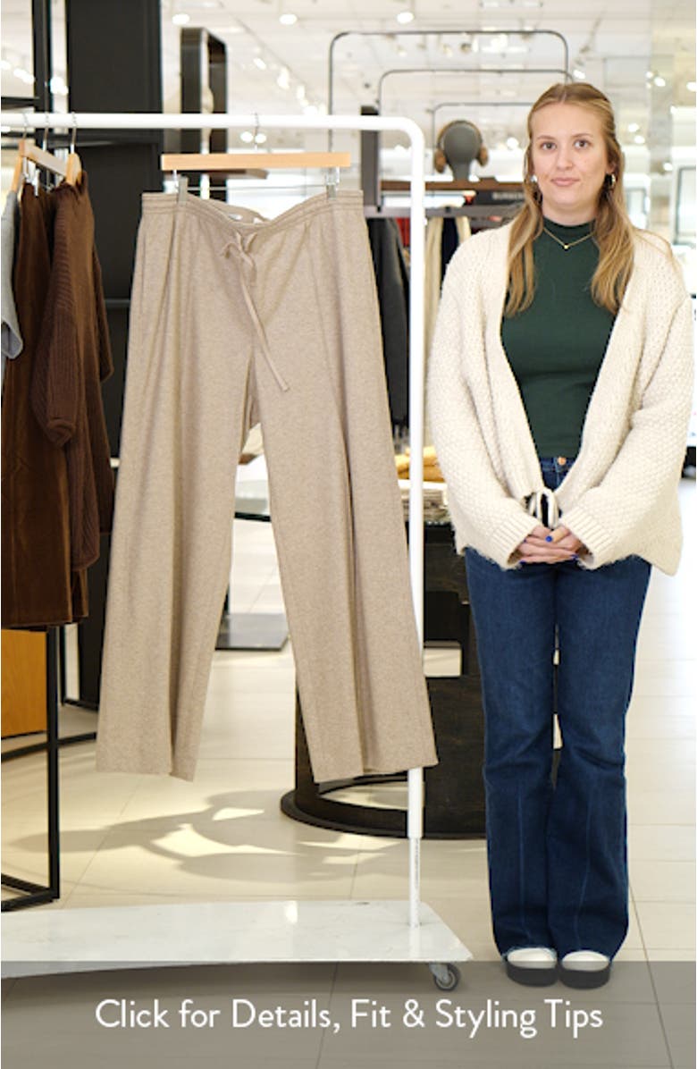 Wide Leg Wool Blend Pants, sales video thumbnail