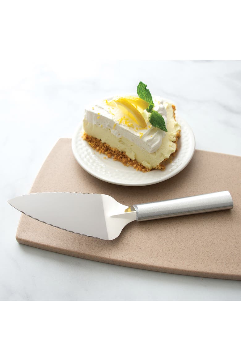 2 Piece Pie and Dessert Serving Set with Gift Box, Alternate, color, Silver