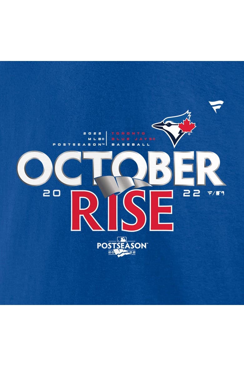 Men's Fanatics Branded Royal Toronto Blue Jays 2022 Postseason Locker Room T-Shirt, Alternate, color, Royal