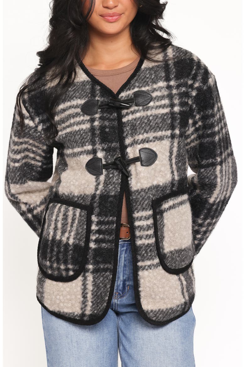 Austin Plaid Jacket, Alternate, color, BLACK
