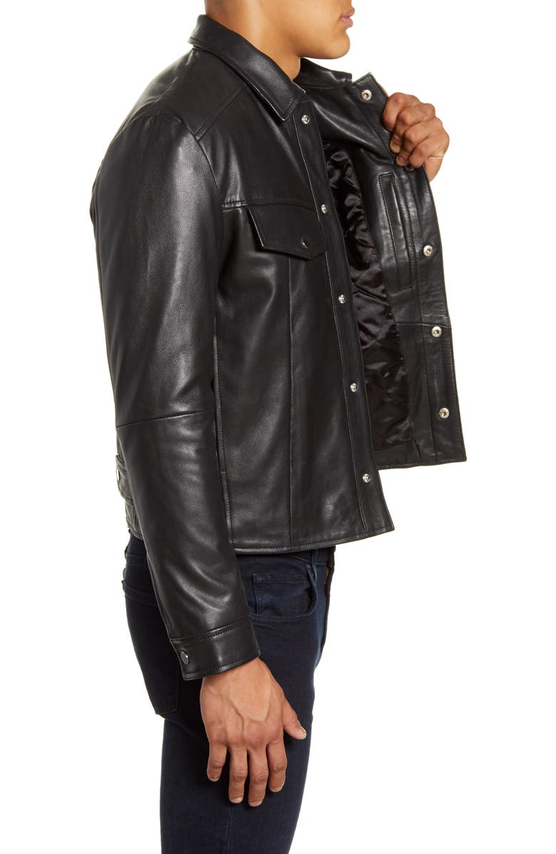 Deadwood Frankie Leather Jacket, Alternate, color, 