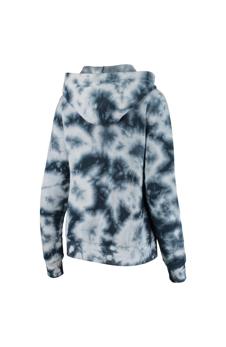 New Era Women's New Era Navy New England Patriots Tie Dye Fleece Full-Zip Hoodie, Alternate, color, 