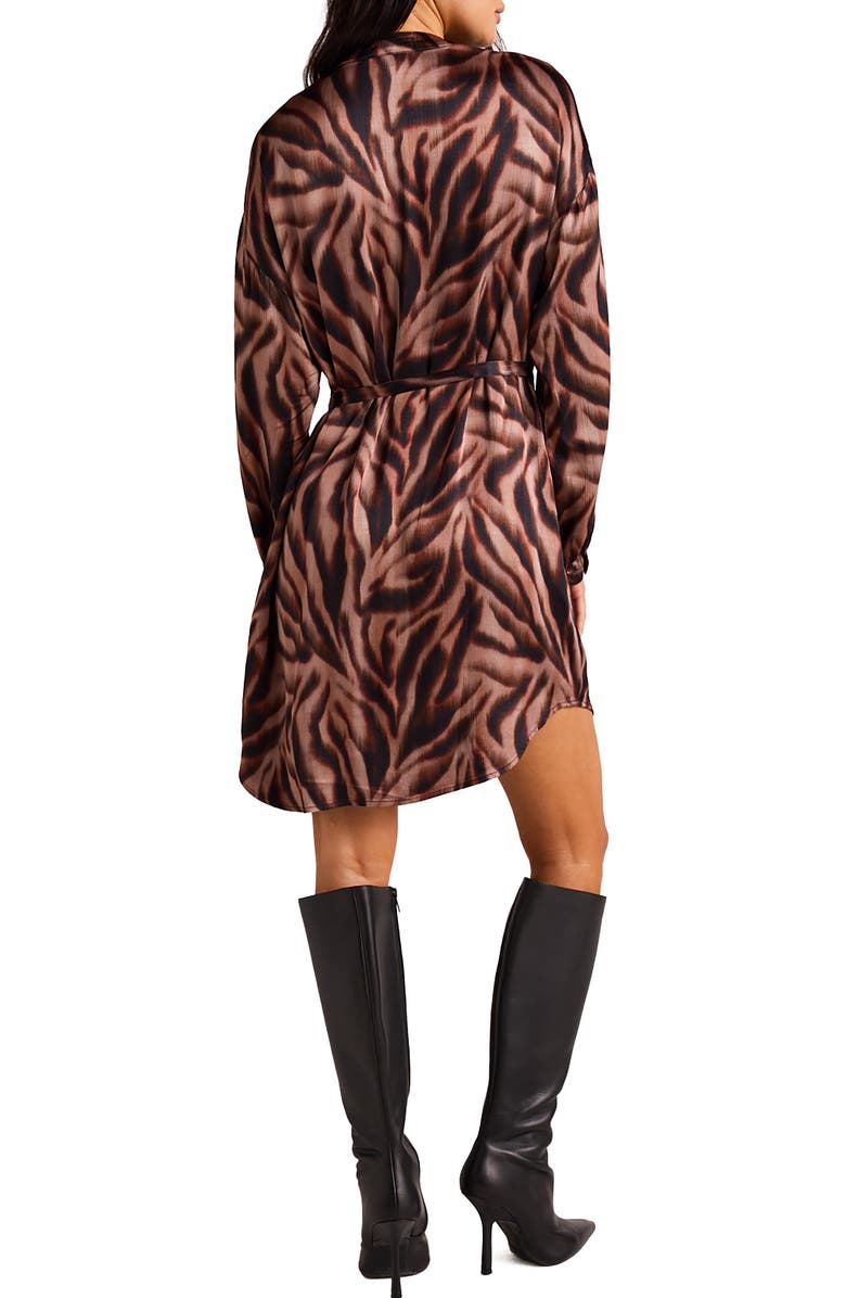 Bella Dahl Abstract Print Long Sleeve Dress, Alternate, color, 