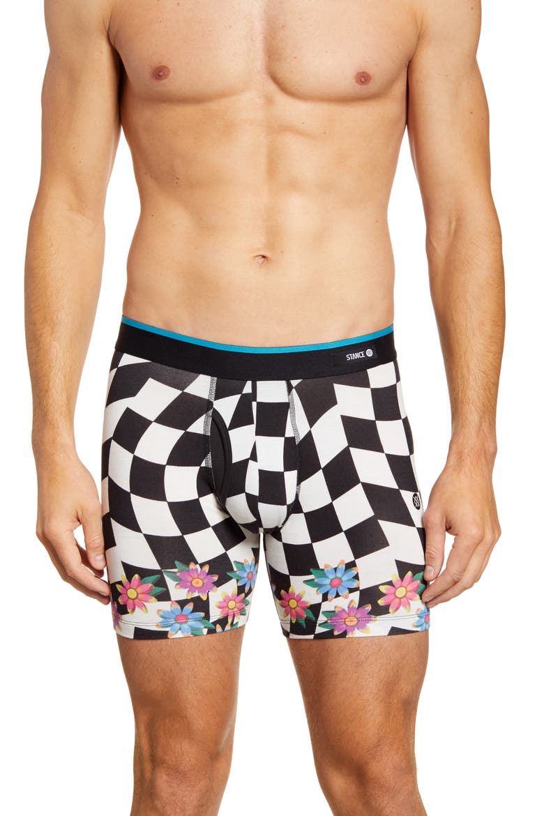 Check Daze Boxer Briefs, Main, color, BLACK