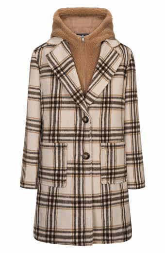 Kids' Plaid Jacket & Faux Fur Vest Set