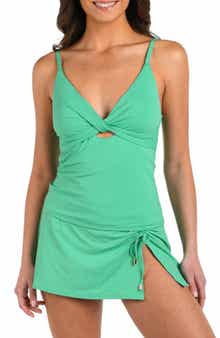 Twist Front Tankini Top