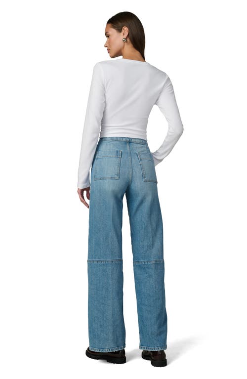 Joe's Jeans The Mia Seamed High Waist Wide Leg Jeans In Blue