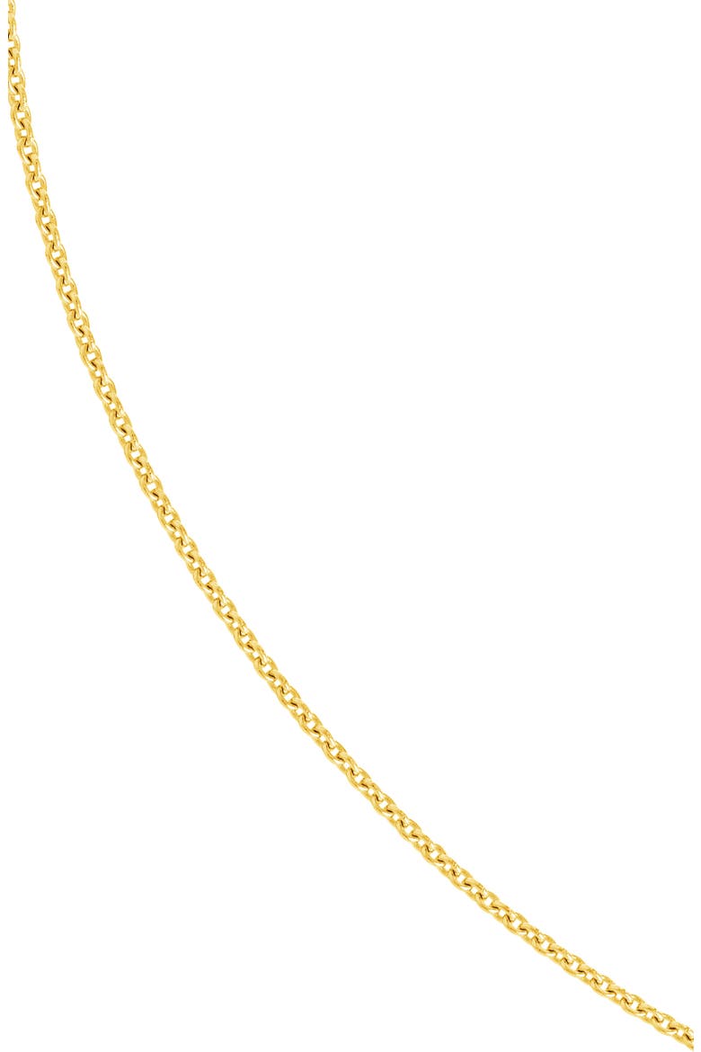14K Gold Cable Chain Necklace, Alternate, color, YELLOW GOLD