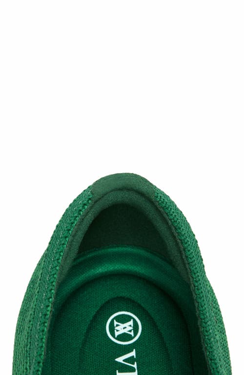Vivaia Margot Mary-jane Square-toe Ballet Flats In Green