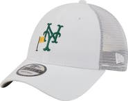 New Era Men's New Era  White New York Mets Flag 9FORTY Trucker Adjustable Hat