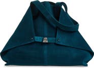 Akris Medium AI Suede Convertible Shoulder Tote