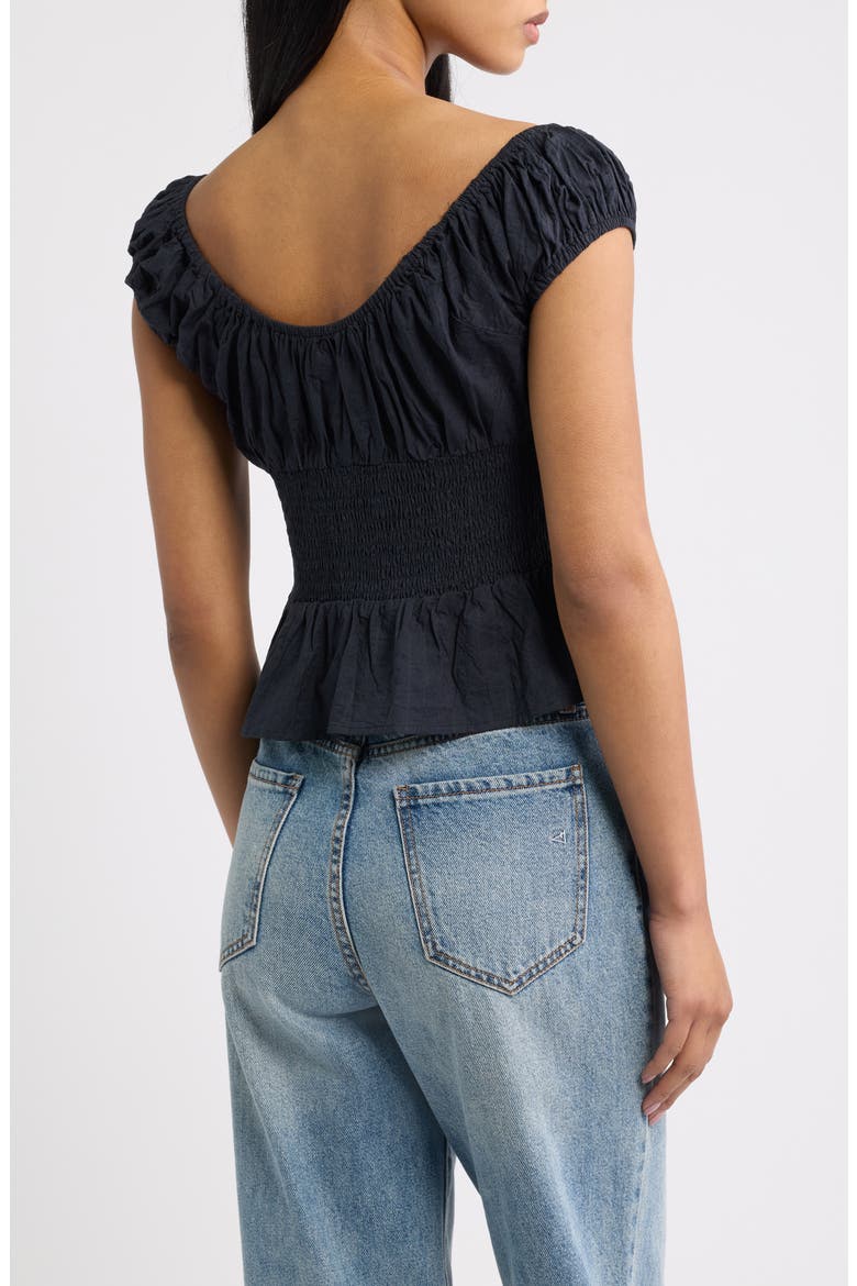 Hallie Blouse, Alternate, color, BLACK