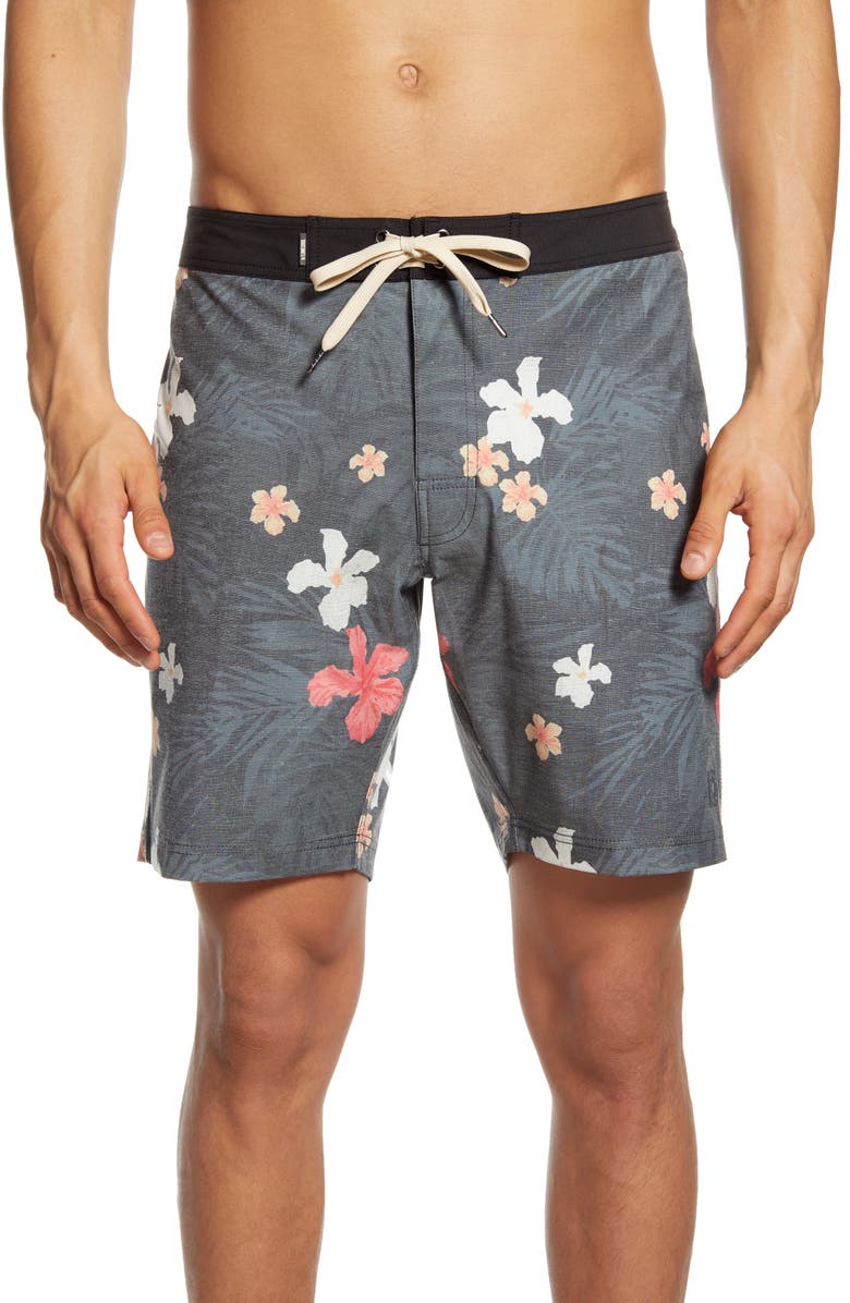 Linksoul Floral Print Board Shorts, Main, color, 