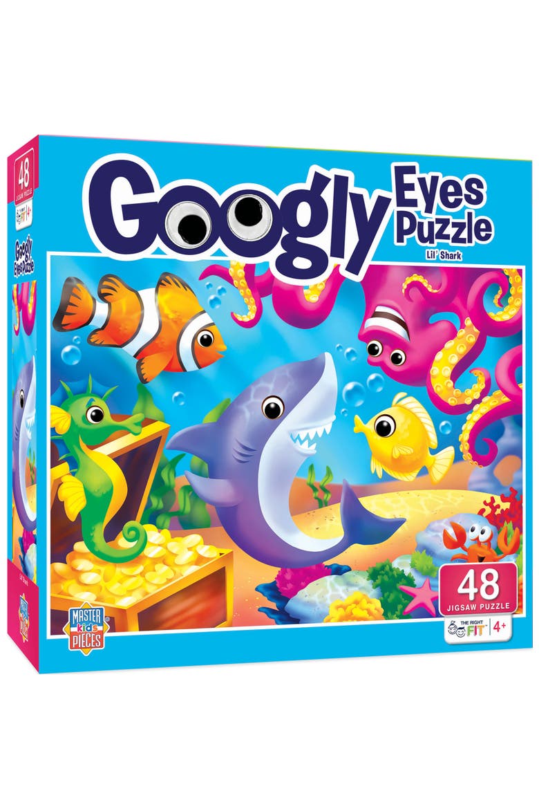 Googly Eyes Shark & Friends 48pc Puzzle, Main, color, Multicolor