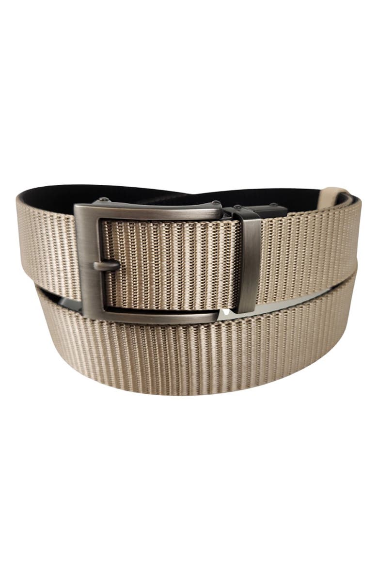 Vince Camuto Reversible Ratchet Buckle Web Belt, Main, color, Tan/ Black