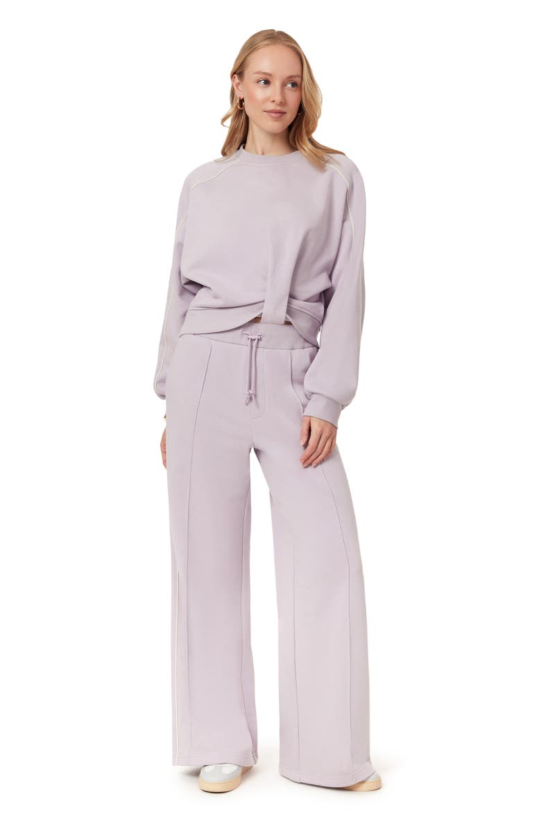 Scotch & Soda Wide Leg Sweatpants, Alternate, color, Iris