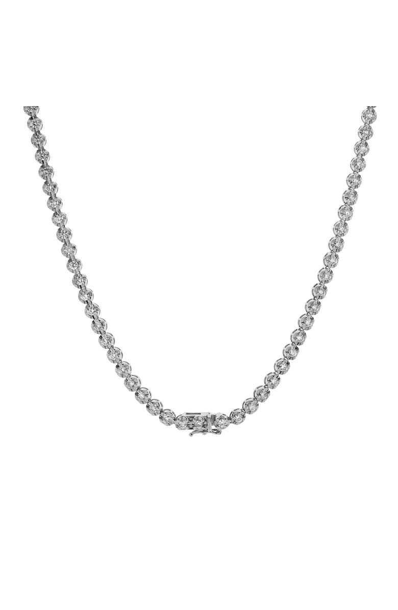 LuvMyJewelry LMJ 14K White Gold Diamond Tennis Chain - 5.4 Carats, Main, color, 