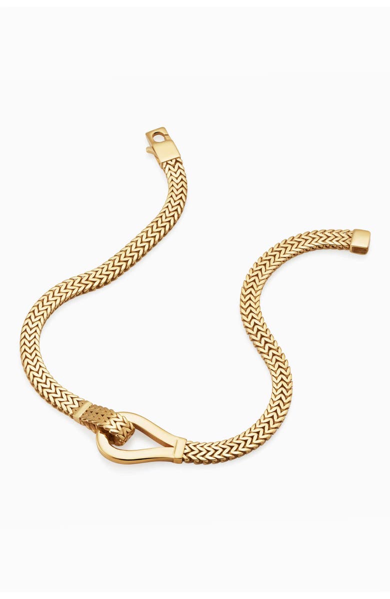 Oradina 14K Gold Chevron Hook Bracelet, Alternate, color, 