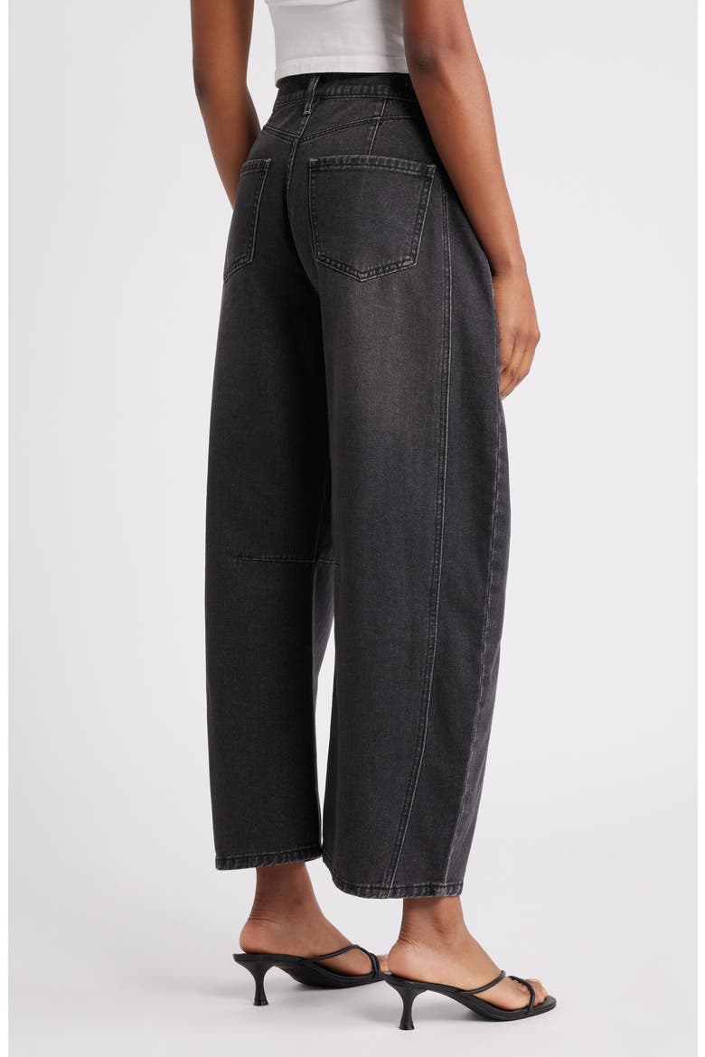 Wide Leg Jeans, Alternate, color, BLACK