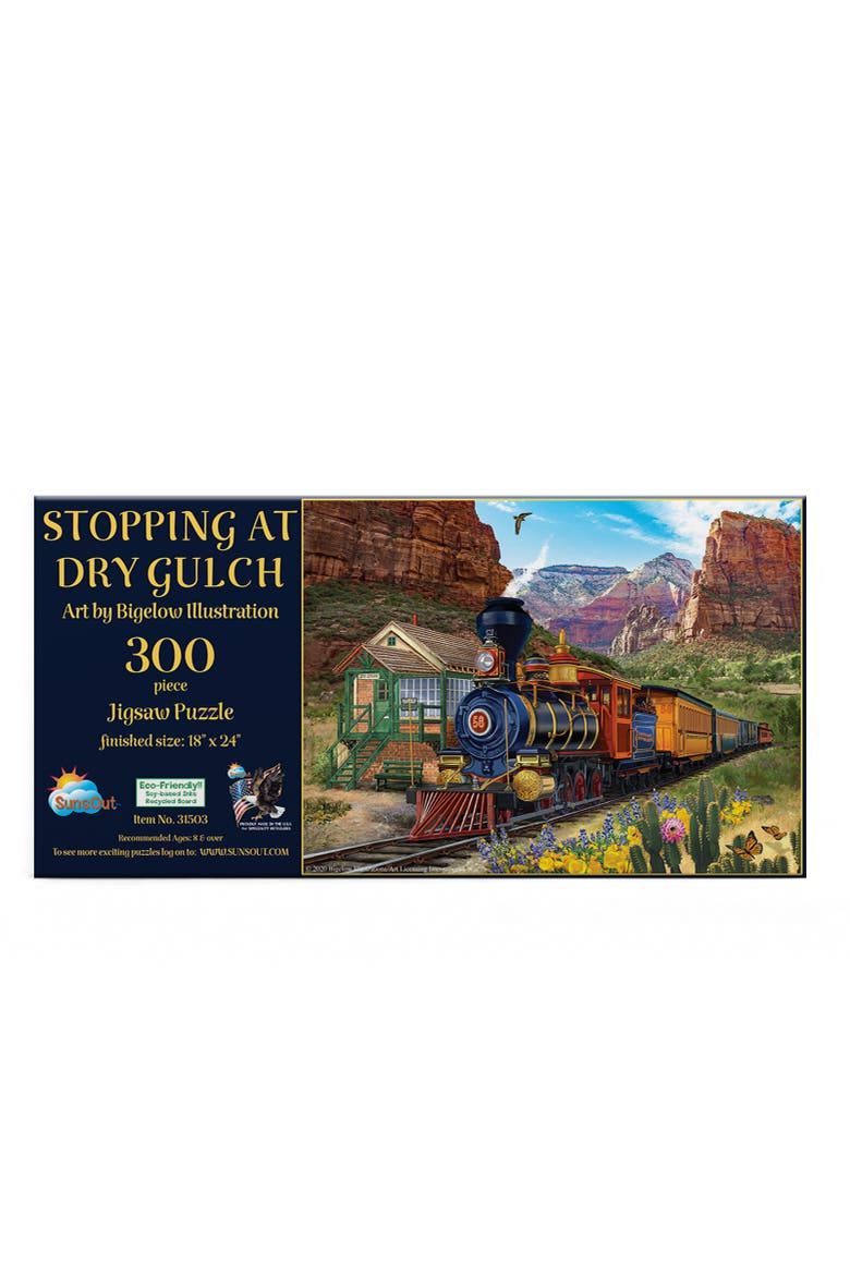 Stopping at Dry Gulch 300 piece Jigsaw Puzzle for Adults, Alternate, color, Multicolor
