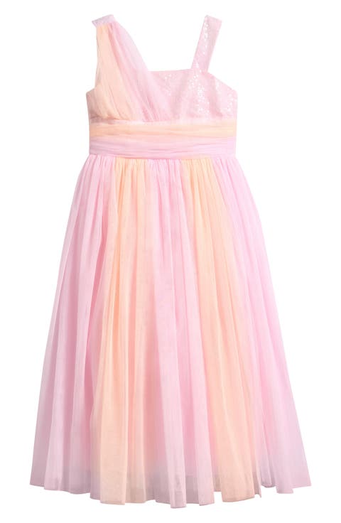 Kids' Glitter Asymmetric Dress (Big Kid)