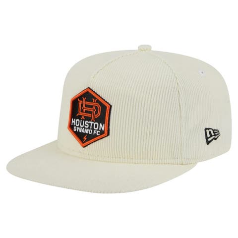 Men's New Era  Cream Houston Dynamo FC 2025 Kickoff Snapback Golfer Hat