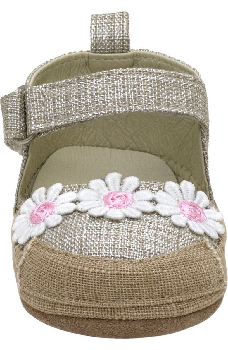 Robeez<sup>®</sup> Kids' Daisies Crib Shoe, Alternate, color, Tan