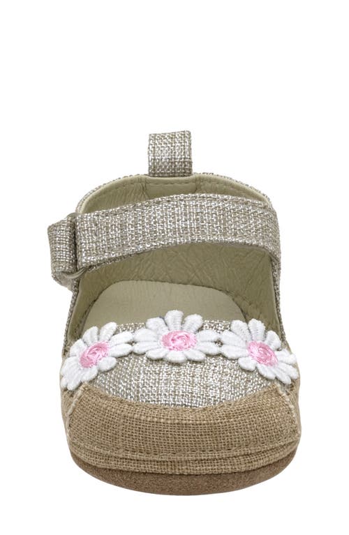 Robeez ® Kids' Daisies Crib Shoe In Tan