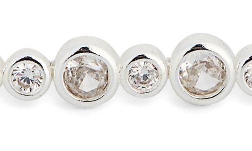 Nordstrom Rack Bezel Set Cz Tennis Bracelet In Silver