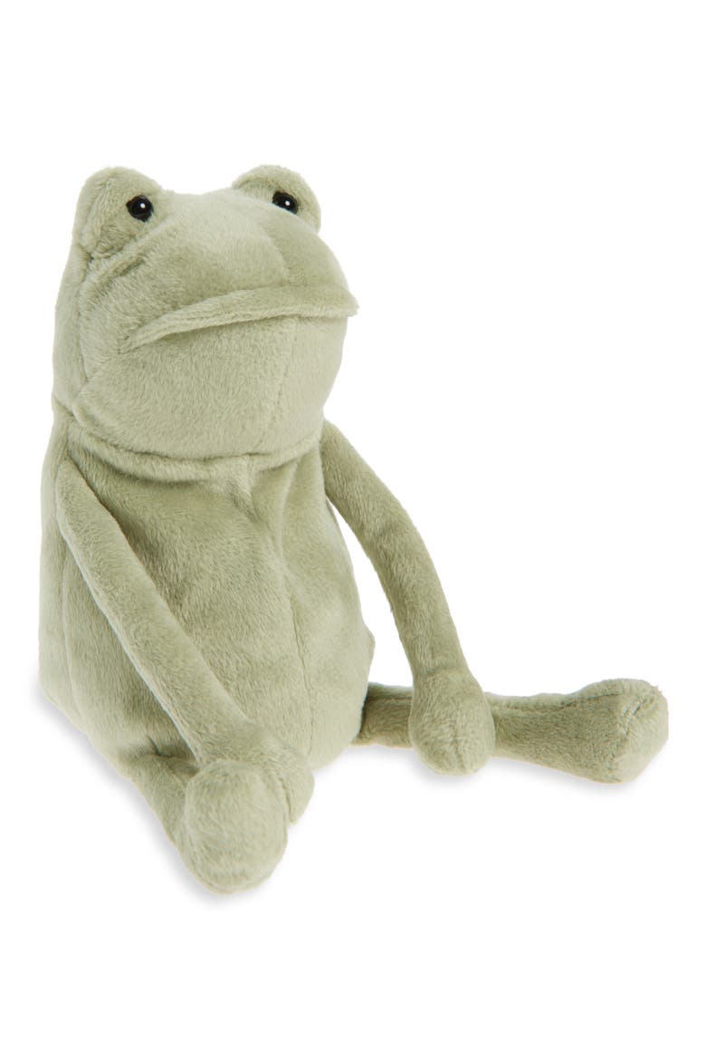 Fergus Frog Stuffed Animal, Main, color, GREEN
