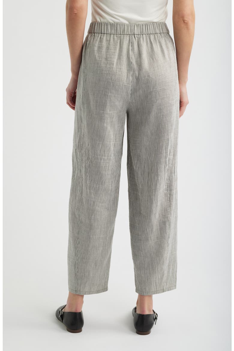 Stripe Linen Blend Ankle Pants, Alternate, color, WREN