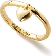 Ana Luisa Leia Heart Charm Stackable Ring