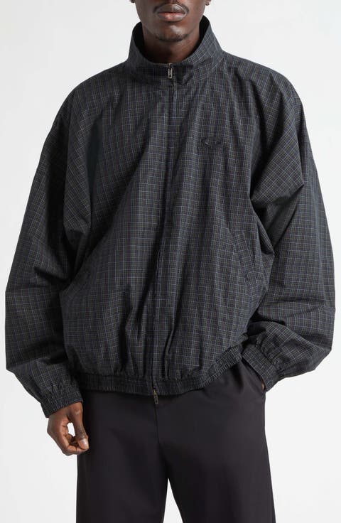 Loop Sports Icon Micro Tartan Technical Cotton Track Jacket