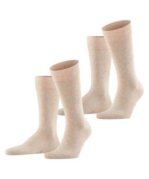 Falke Happy 2-pack Cotton Socks In Neutral
