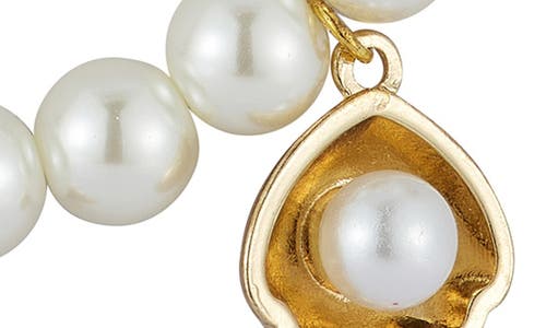 Chloe & Madison Chloe And Madison Faux Pearl Necklace In Gold/multicolor Pearl