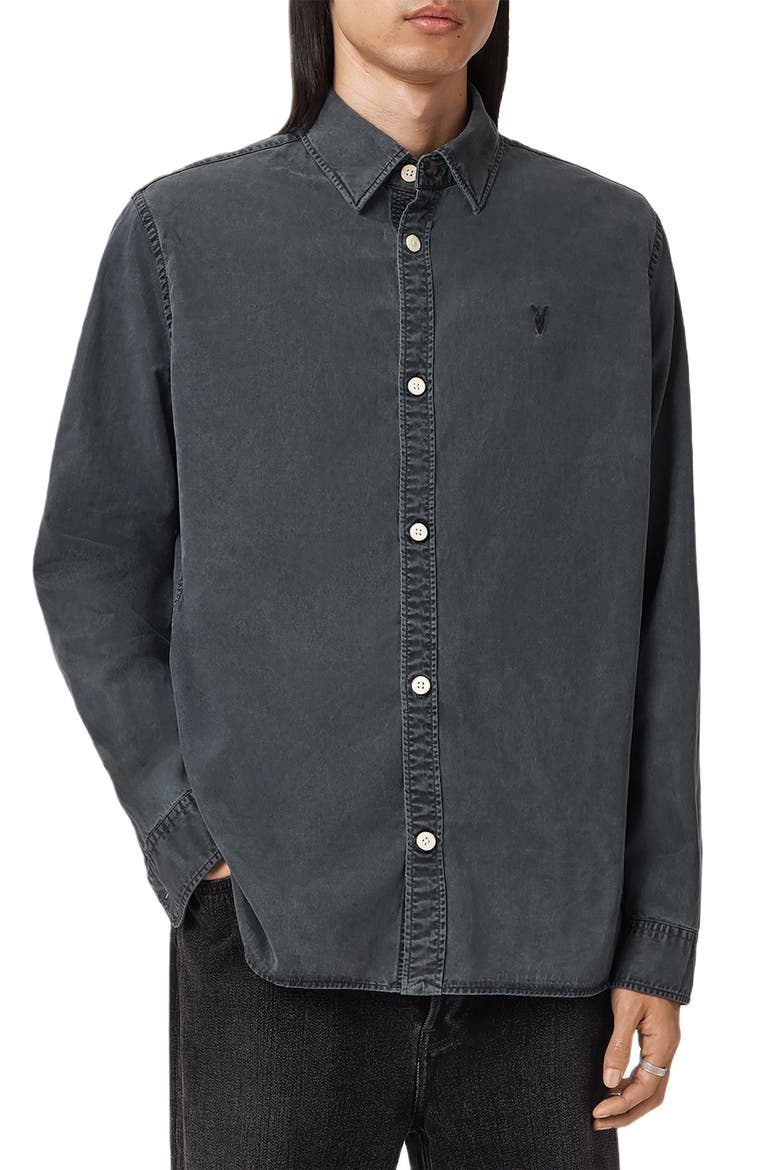Bodhi Long Sleeve Overshirt, Main, color, BLAINN BLACK