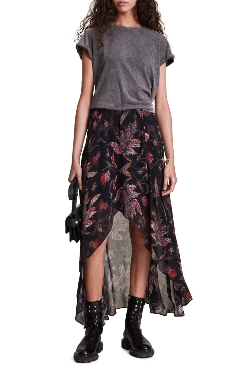 AllSaints Slvina Harris Maxi Skirt, Alternate, color,
