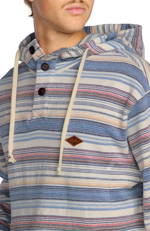 Billabong Rancho Stripe Hooded Pullover In Multi