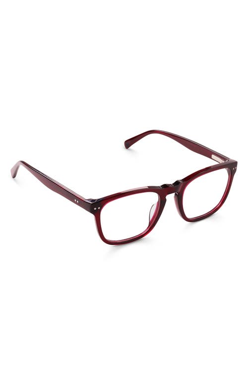 Eyebobs New Sport 52mm Rectangular Reading Glasses In Deep Red Crystal