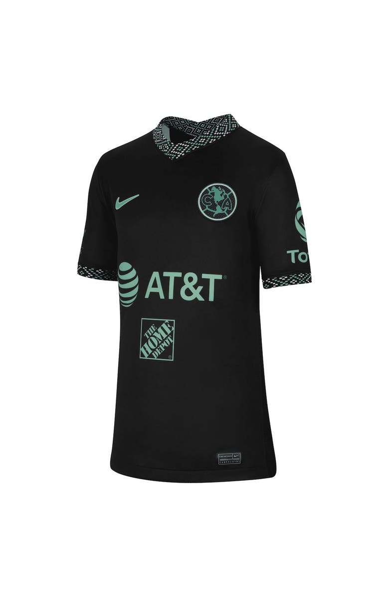 Nike Youth Nike Black Club America 2021/22 Third Replica Jersey, Alternate, color,