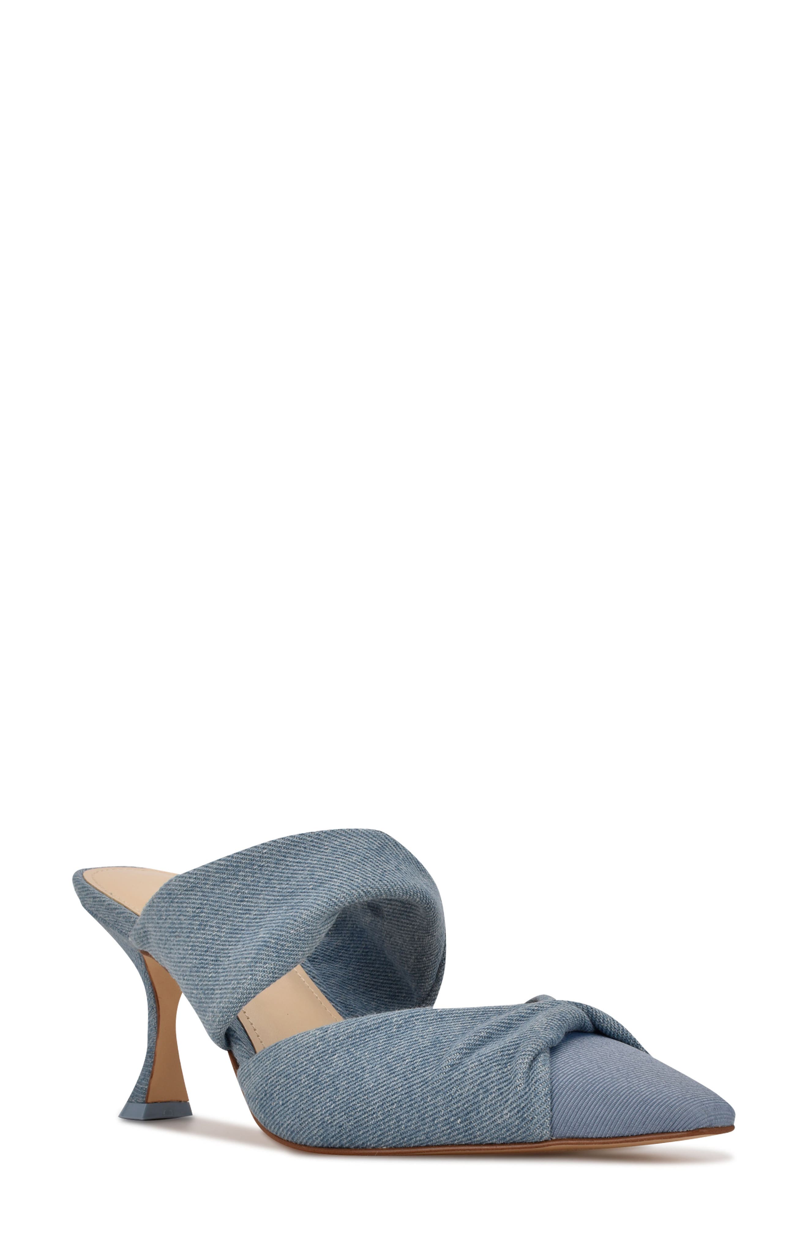 Crown Mule, Main, color, LIGHT DENIM