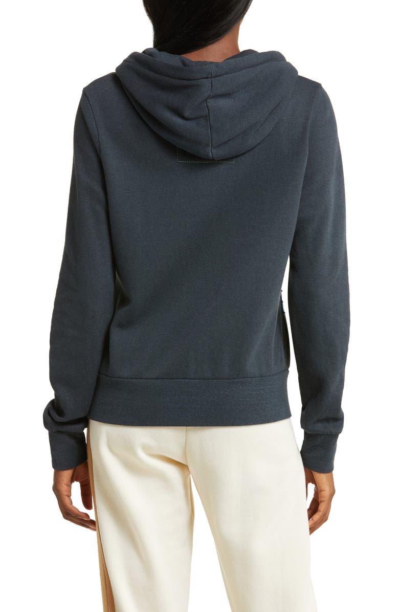 Aviator Nation Mountain Stitch Chevron Stripe Zip-Up Graphic Hoodie, Alternate, color, 