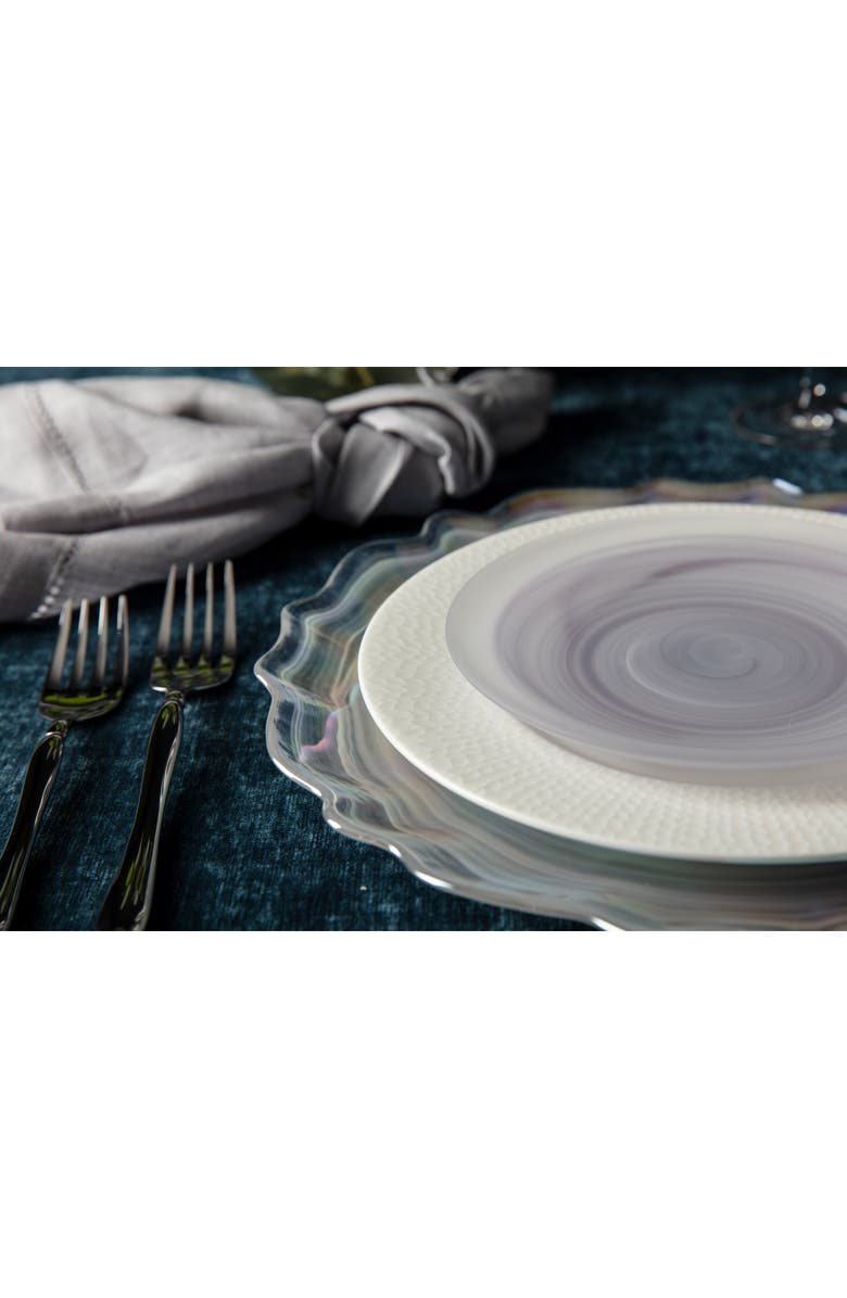Fortessa La Jolla Set of 4 Glass Salad/Dessert Plates, Alternate, color,