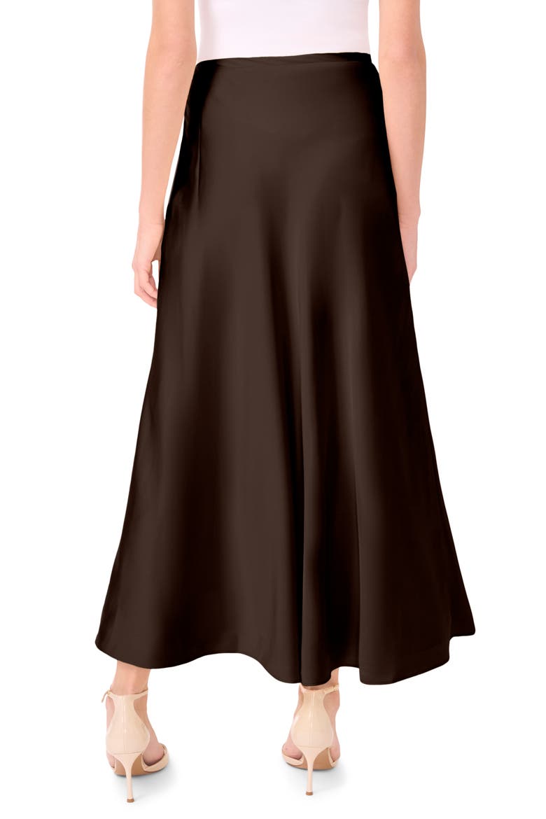 Bias Cut Maxi Skirt, Alternate, color, CHOCOLATE
